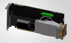 Tesla middle length duct for 60x60xXX fan 3D print model
