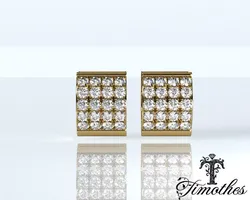 Timothes Diamond Earing 3D JewelryModel Printable 3D ER46 3D print model