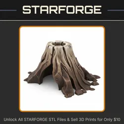Tree Stump Shaped Pet Hide with Natural Design for Terrariums StarForge Kits 3D Print STL File
