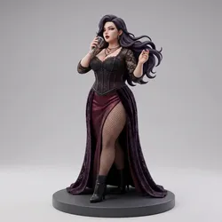 مجاني Sculptures & Artworks STL تنزيل - Velvet Raven – Midnight Cabaret Edition - 3DModellerblr