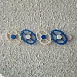3D printer bestanden | 3MF | 4-Gear Chain Fidget Wall Mount