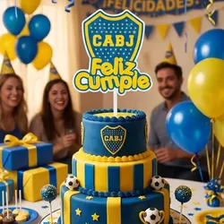 3D printer bestanden | 3MF | Topping para Tortas - Boca Juniors