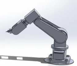 6 Degrees of Freedom Robotic Arm Design (6 DOF Industrial Robot)