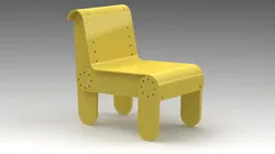 CHAIR WITH LOW BACK 1930 by GERRIT RIETVELD