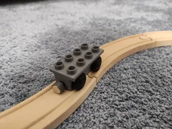 Duplo wood train (wagon) base