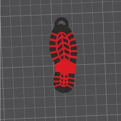 Fișiere pentru imprimante 3D | Fișier 3MF | Llavero de Huella de Zapatilla