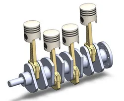 Four Cylinder Piston Engine