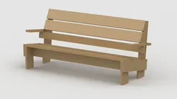 GARDEN BENCH 1936 by GERRIT RIETVELD