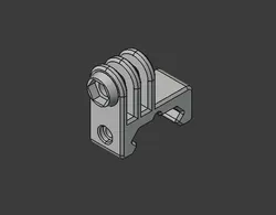 Gopro picatinny mount short