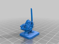 HeroQuest Dwarf Chainmail Helmet Long Sword