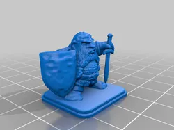 HeroQuest Dwarf Chainmail Shield Short Sword