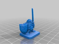 HeroQuest Dwarf Shield Long Sword