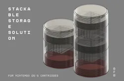 Stackable Storage Solution for Nintendo DS's cartridges