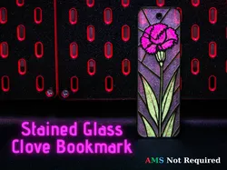 Stained Glass Clove - Hueforge Bookmark