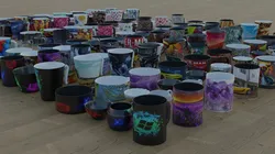 200 cups in different styles