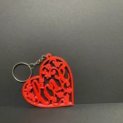 3D printer bestanden | 3MF | Heart keychain in love