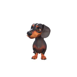 Dachshund Figurine – 3D Printable Sausage Dog Model