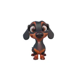 Dachshund Figurine – 3D Printable Sausage Dog Model