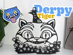 Derpy Tiger Wall Decor KPOP DEMON HUNTERS