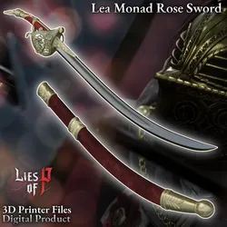 Fantasy Lea Monad Cosplay Rose Sword Lies of Overture