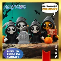 Flexy Print In Place Chibi Grim Reaper  Exclusive