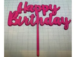 Happy Birthday cake topper