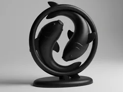 Home Decorations & Ornaments STL Descărcare - Fish / Fisch - Brainbits3D