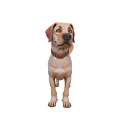 Labrador Retriever Figurine – 3D Printable Friendly Dog Model