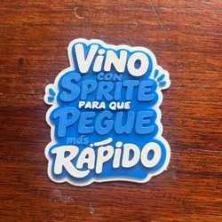 Logo vino con sprite - un poco de ruido