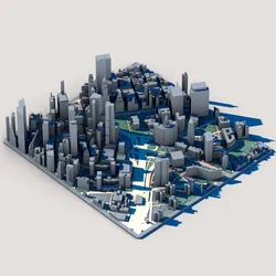 Manhattan Skyline New York City – NYC Architecture Collection – Empire State & Chrysler Building Model