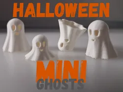 Mini fantasmas para Halloween