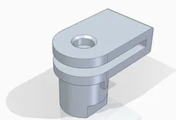 Plastic clip for screws 4mm of diameter