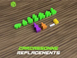 Carcassonne Replacement Game Figures
