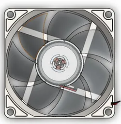 CPU Cooling Fan or Computer Case Fan Flow simulation in (Solid Works )