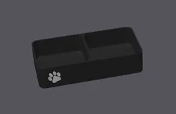 Double Bowl Cat Food & Water Dish