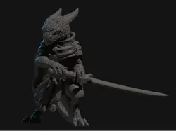 Kobold Kensei Monk Miniature