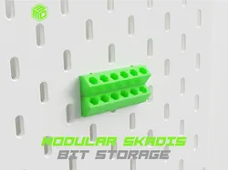 Modular IKEA SKÅDIS 4mm & 6mm bit holder