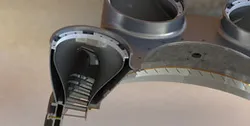 Orenda Jet Engine 9/10 Turbine nozzle