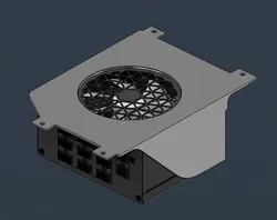 SF750/SF1000 Offset PSU Bracket for A4-H2O (8mm 6 32 screws version)