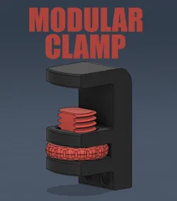 Small smart clamps with holes for zip ties