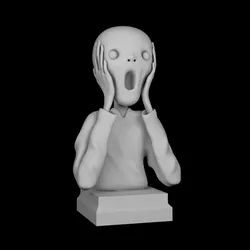 the scream print model 3d 3D Print Model in Sculpture 365675