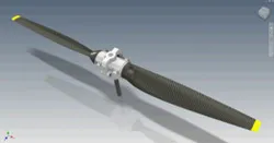 Variable pitch propeller for Flying quad bike "BilaMukha"