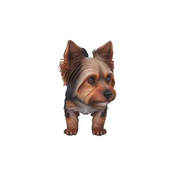 Yorkshire Terrier Figurine – 3D Printable Tiny Dog Model