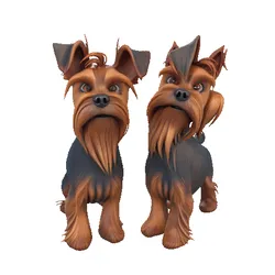 Yorkshire Terrier Figurine – 3D Printable Tiny Dog Model