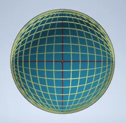 3D angle scale sphere