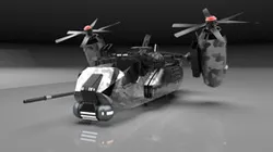 Futuristic Cargo Aircraft with VTOL/Compact Wing [Concept]