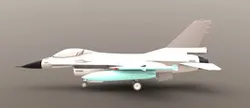 General Dynamics F-16 Fighting Falcon on solidworks
