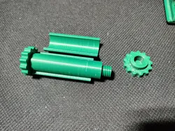 Gridfinity Solder Spool Holder 65mm Axle and Spacer for MG Chemicals Solder 1LB Spool