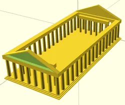 Openscad script that makes the Parthenon