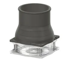 120mm to 4 inch Computer Fan to Hose Adapter